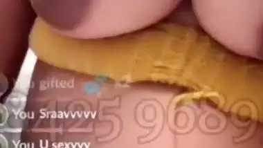 Telugu actress Shraavya private show of big boobs