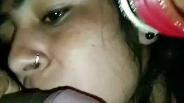 Lonely Bhabhi gives a desi blowjob to her Devar